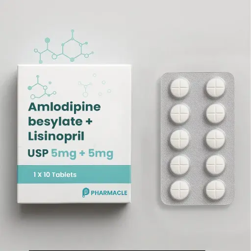 Amlodipine besylate + Lisinopril
