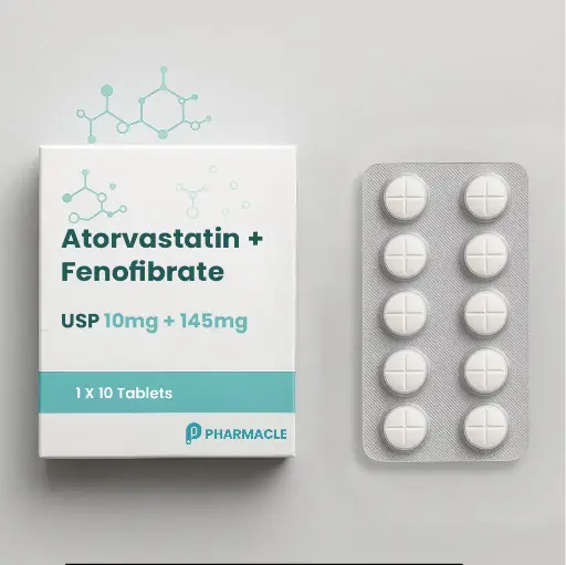Atorvastatin + Fenoﬁbrate