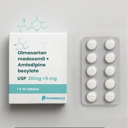 Olmesartan medoxomil + Amlodipine besylate